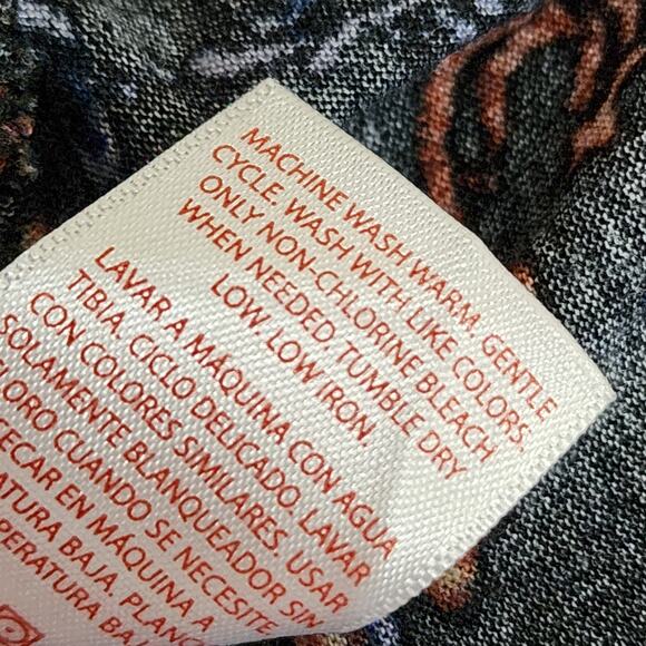 Vintage Lace Up XL Boho Top - Picture 5 of 5